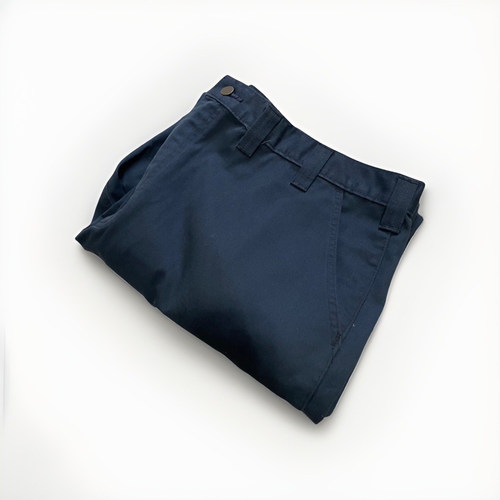 Carhartt B316 NAVY Canvas Work Dungaree Loose Original‎ Fit 44x32 (31.25)